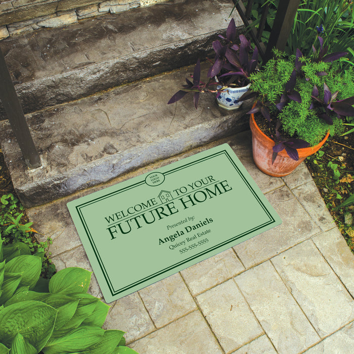 Personalized Future Home Real Estate Agent Welcome Door Mat