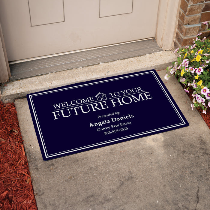 Personalized Future Home Real Estate Agent Welcome Door Mat