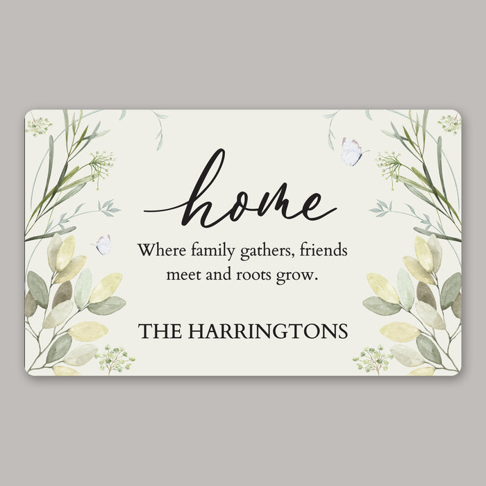 Personalized Friends and Family Home Door Mat