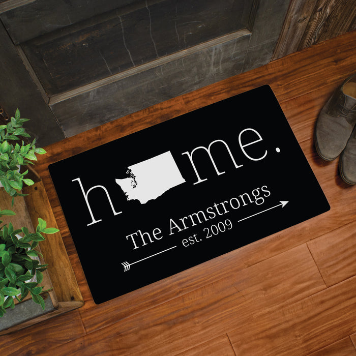 Personalized Home State Doormat