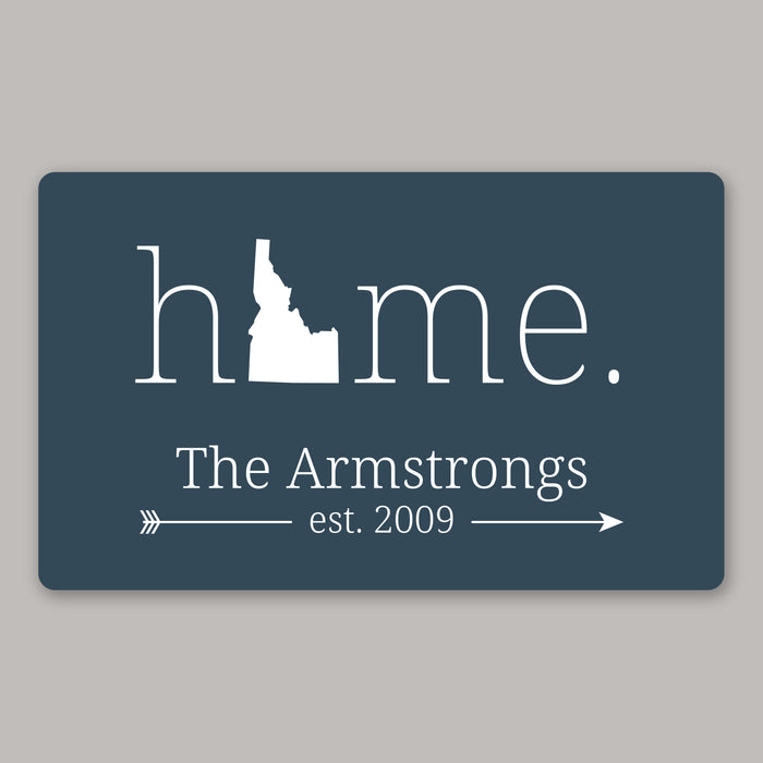 Personalized Home State Doormat