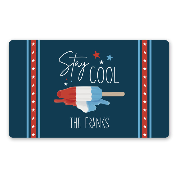 Personalized Stay Cool Bomb Pop Doormat