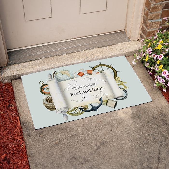 Personalized Welcome Aboard Boat Doormat