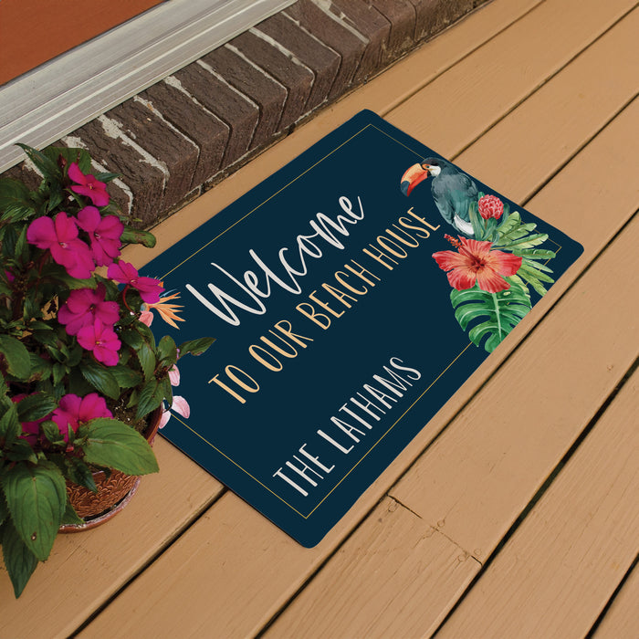 Personalized “Welcome to Our Beach House” Doormat