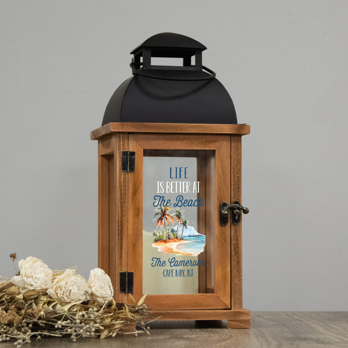 Personalized Beach House Lantern