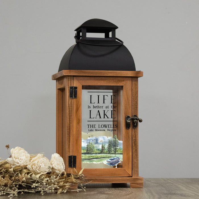 Personalized Lake House Lantern