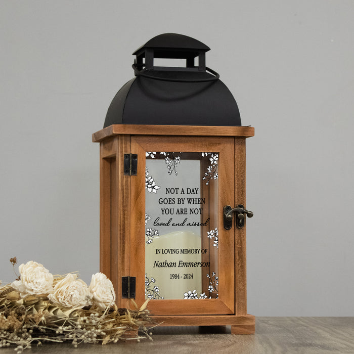 Personalized "Not A Day" Memorial Lantern