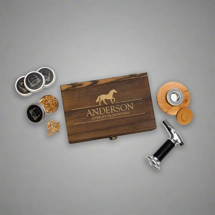 Personalized Horse Whiskey Smoker Kit