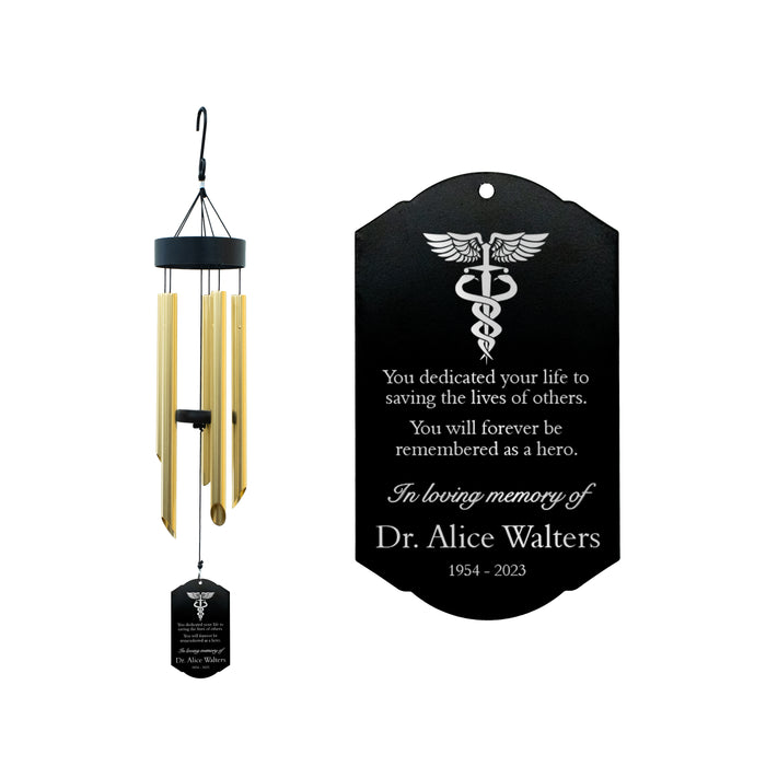 Personalized Doctor Memorial Wind Chime