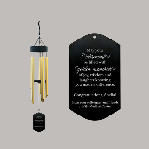 Personalized Retirement Wind Chime Gift