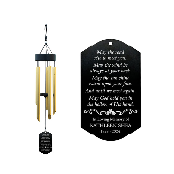 Personalized Irish Blessing Memorial Wind Chime