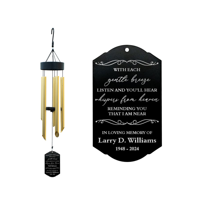 Personalized Whispers from Heaven Memorial Wind Chime