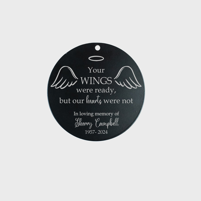 Personalized "Wings Were Ready" Bird Bath