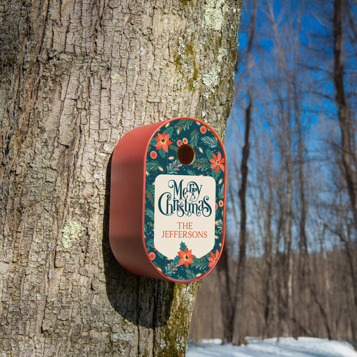 Personalized Christmas bird house