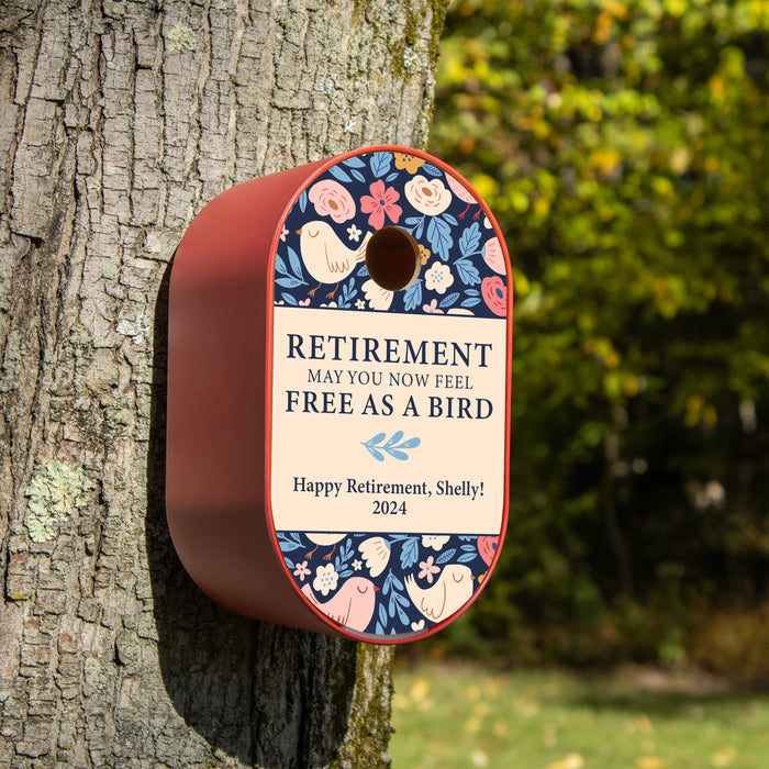 Personalized Retirement Bird House