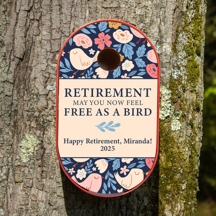 Personalized Retirement Bird House