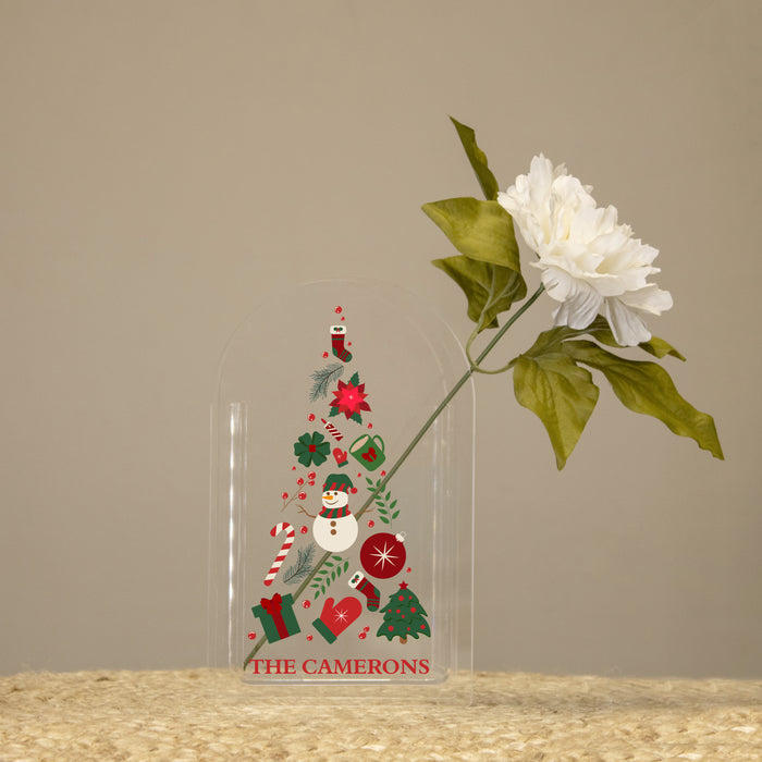 Personalized Christmas Vase