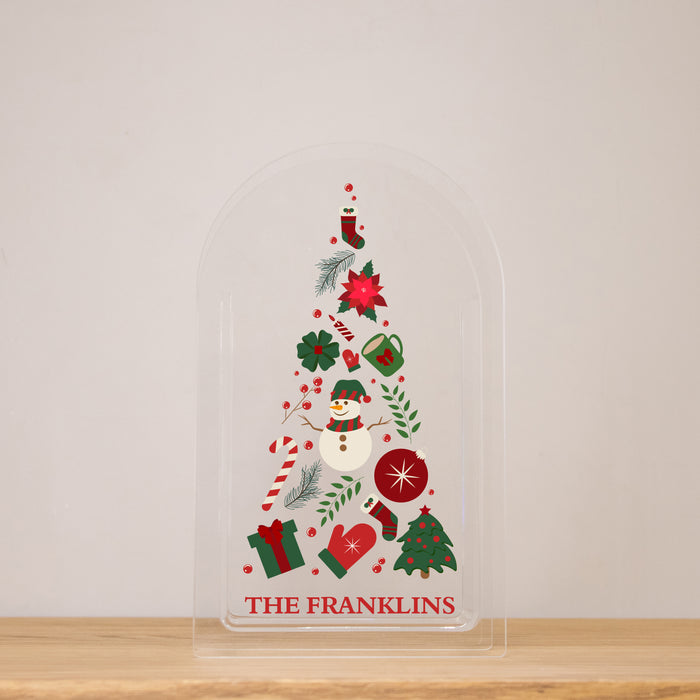 Personalized Christmas Vase