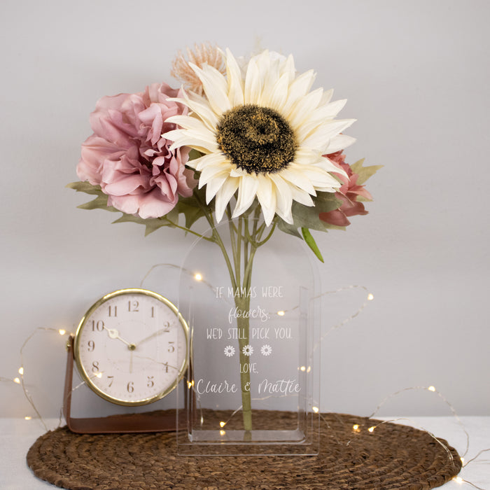 Personalized "I'd Still Pick You" Flower Vase for Mom or Grandma