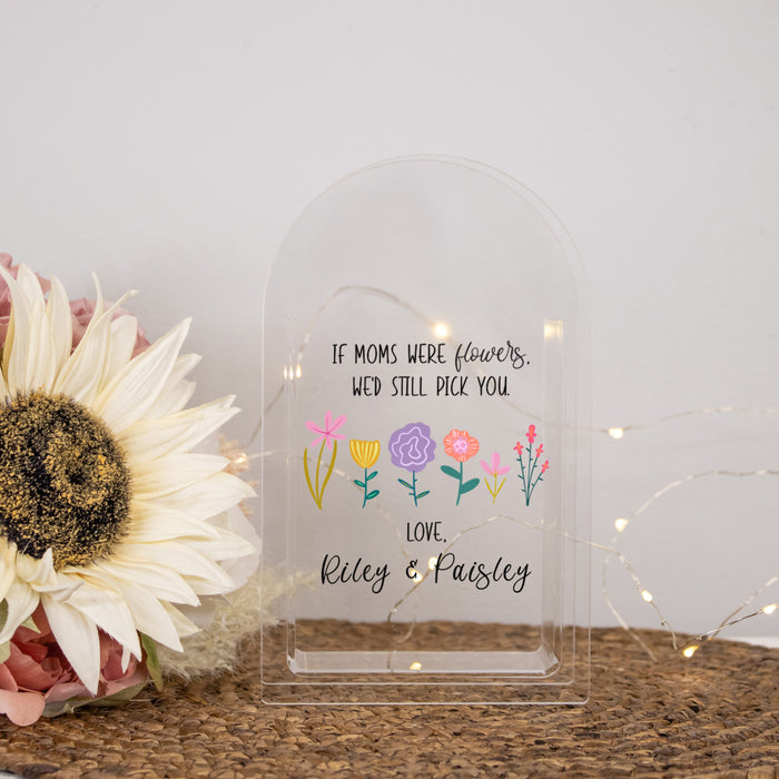 Personalized "I'd Still Pick You" Mom or Grandma Flower Vase