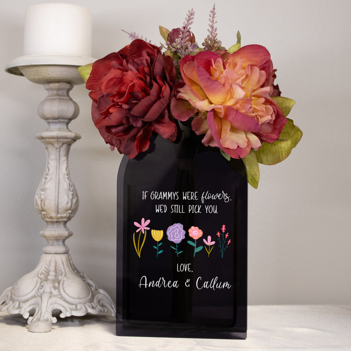 Personalized "I'd Still Pick You" Mom or Grandma Flower Vase