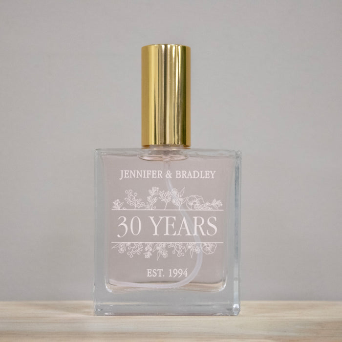 Personalized Anniversary Gift Perfume Bottle