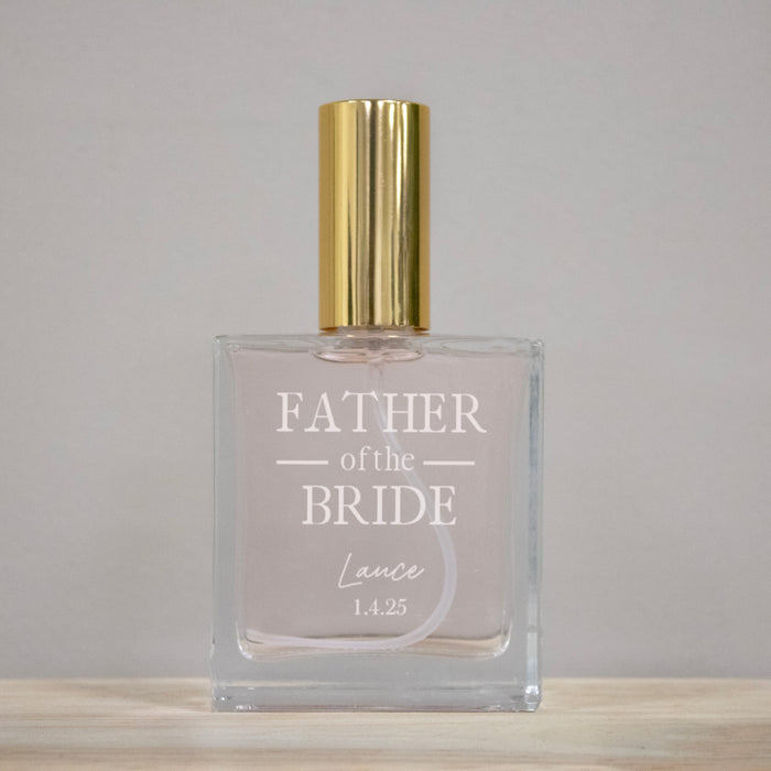 Personalized Father Wedding Cologne Bottle