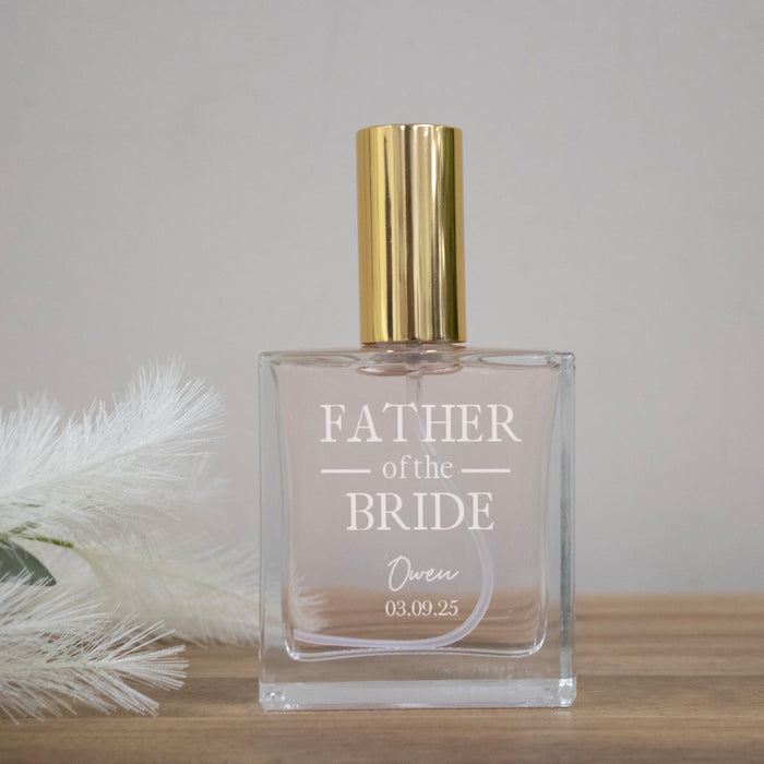 Personalized Father Wedding Cologne Bottle