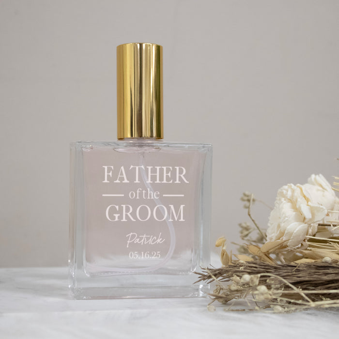 Personalized Father Wedding Cologne Bottle