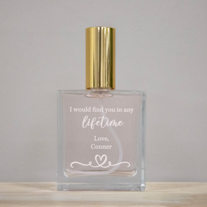 Personalized "Any Lifetime" Gift From Husband Perfume Bottle