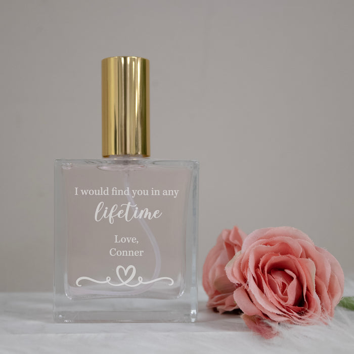 Personalized "Any Lifetime" Gift From Husband Perfume Bottle