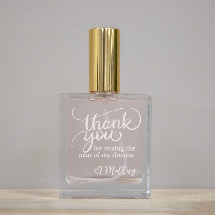 Personalized "Raising the Man of My Dreams" Perfume Bottle