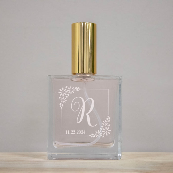 Personalized Wedding Monogram Perfume Bottle