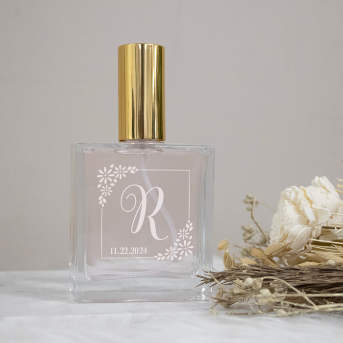 Personalized Wedding Monogram Perfume Bottle