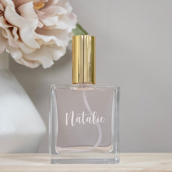 Personalized Cursive Name Engraved Perfume Bottle