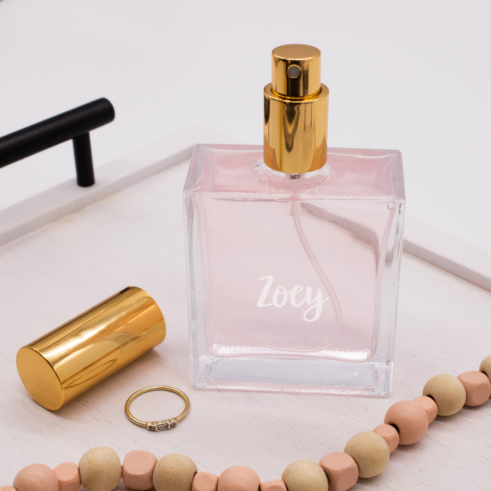 Personalized Cursive Name Engraved Perfume Bottle