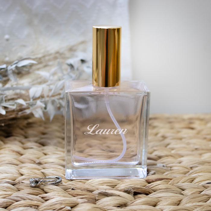 Personalized Cursive Name Engraved Perfume Bottle