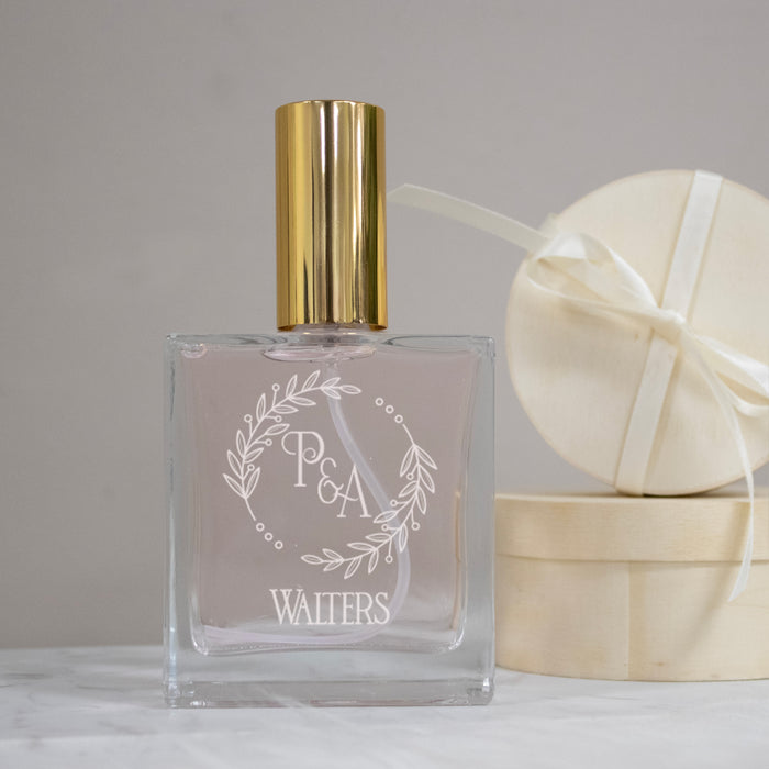 Personalized Couple Initials Wedding Perfume Bottle