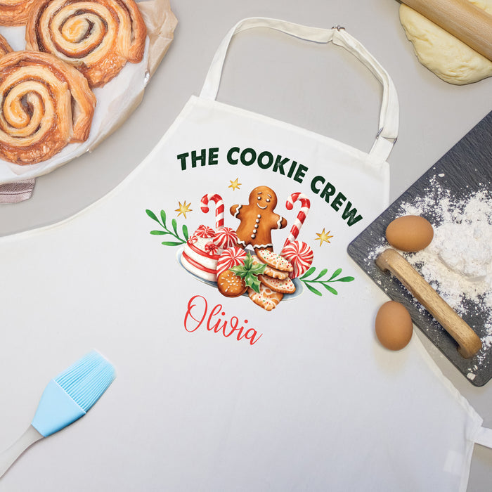 Personalized "The Cookie Crew" Christmas Apron