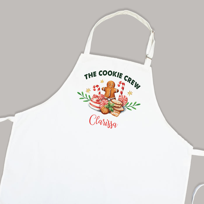 Personalized "The Cookie Crew" Christmas Apron