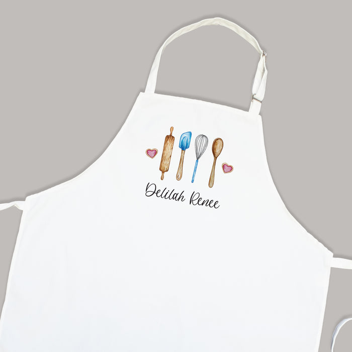 Personalized Kitchen Utensils Apron for Her