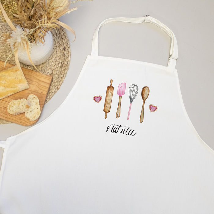 Personalized Kitchen Utensils Apron for Her