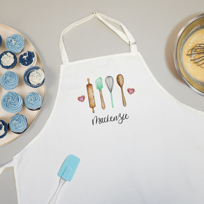 Personalized Kitchen Utensils Apron for Her