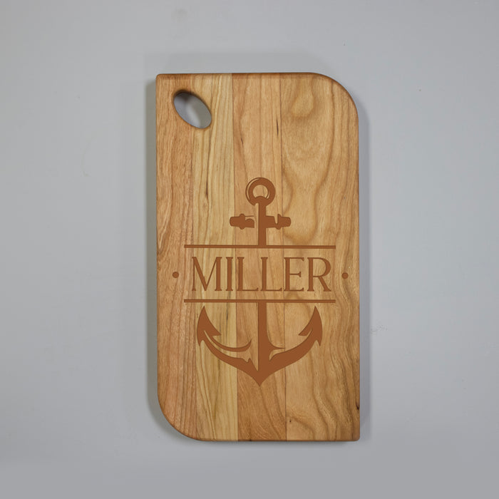 Personalized Nautical Anchor Cutting Board