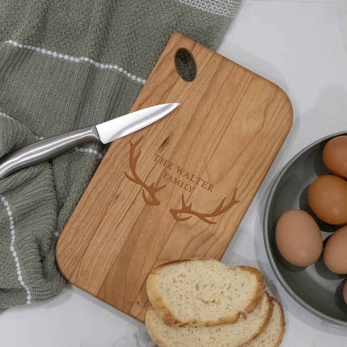 Personalized Deer Antler Cutting Board