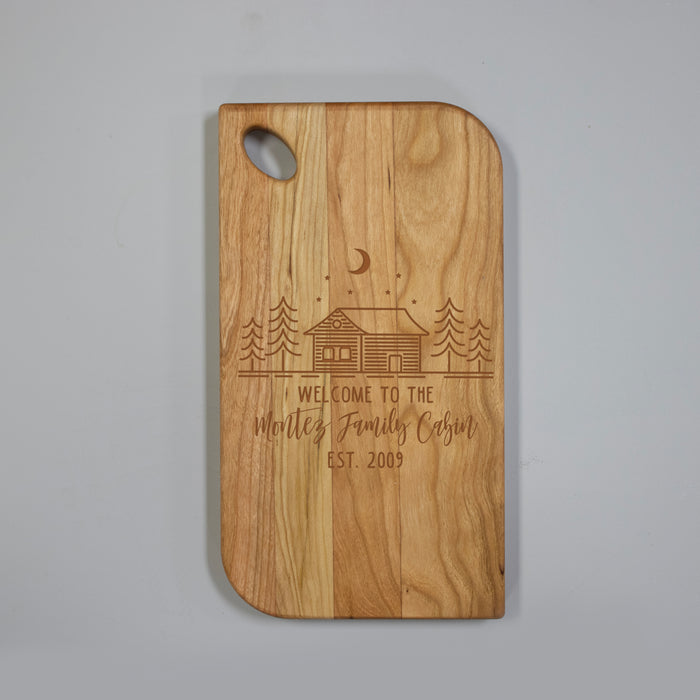 Personalized Cabin Cutting Board