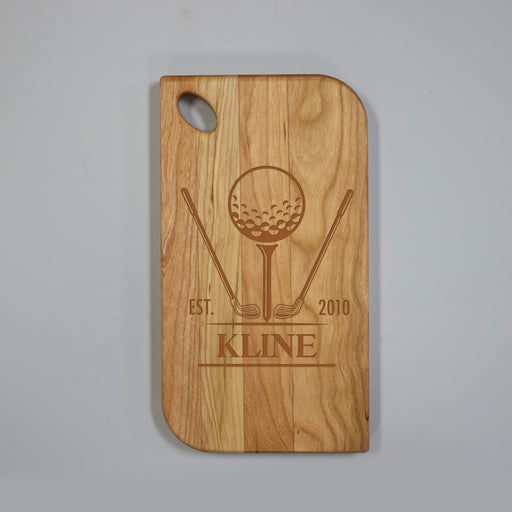 Personalized golf cutting board