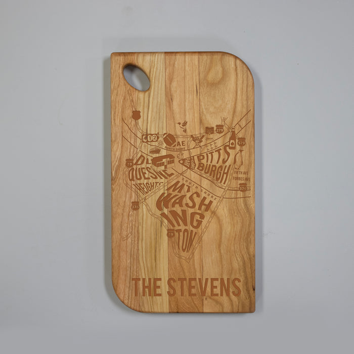 Personalized Pittsburgh Pennsylvania Cutting Board