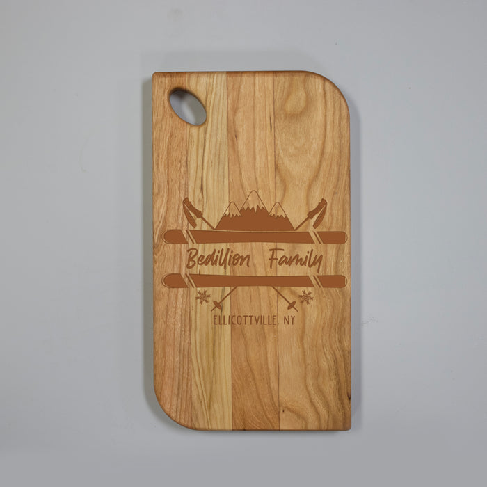 Personalized Ski Lodge Cutting Board