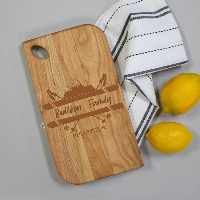 Personalized Ski Lodge Cutting Board